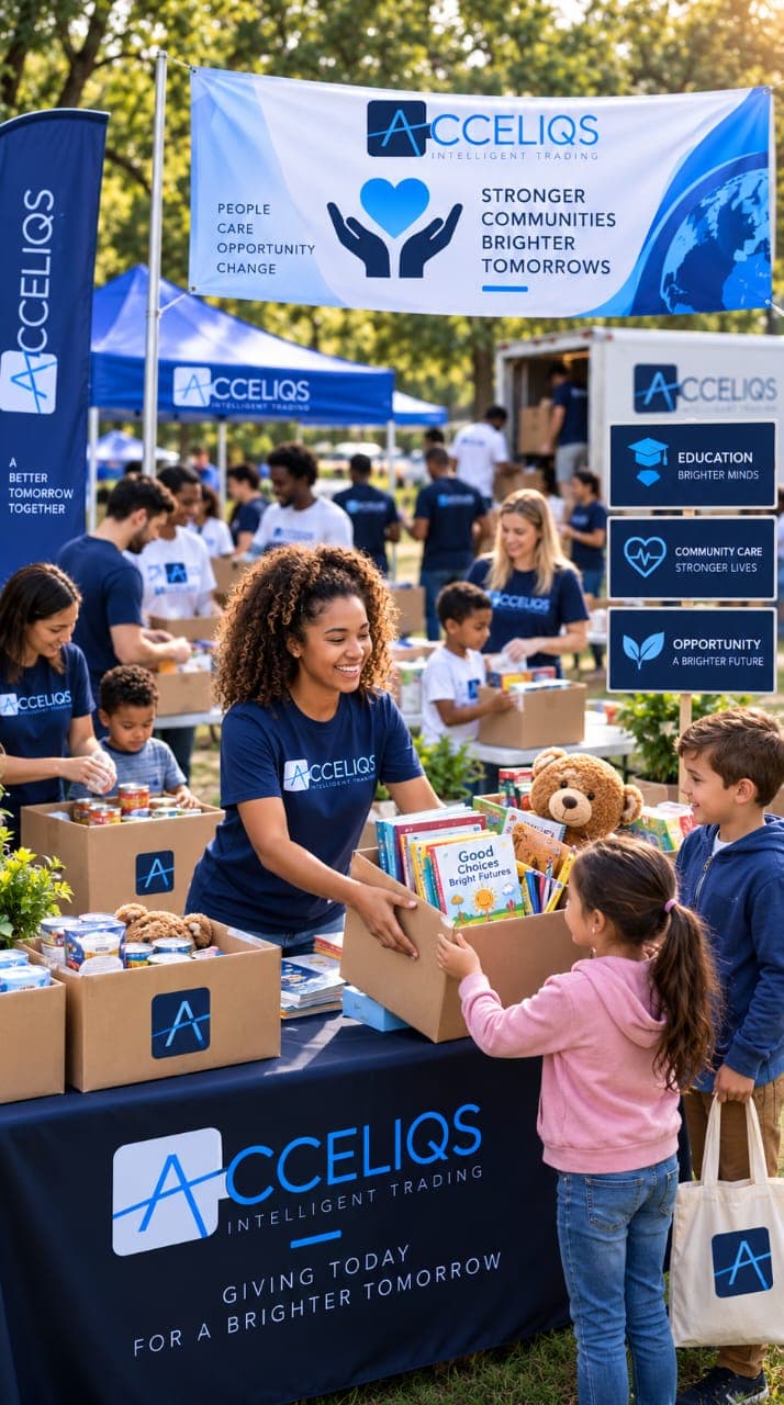 Acceliqs community outreach event with children and families
